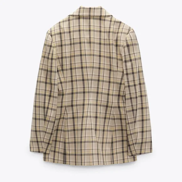 ZARA FITTED PLAID BLAZER #Cybermondaysale - Picture 13 of 14